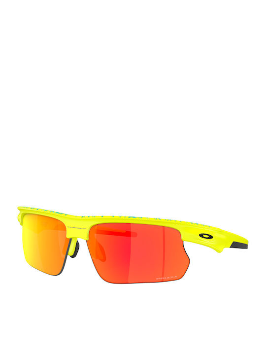 Oakley Мъжки Слънчеви Очила с Жълта Пластмасова Рамка и Червени Стъкла OO9400-13