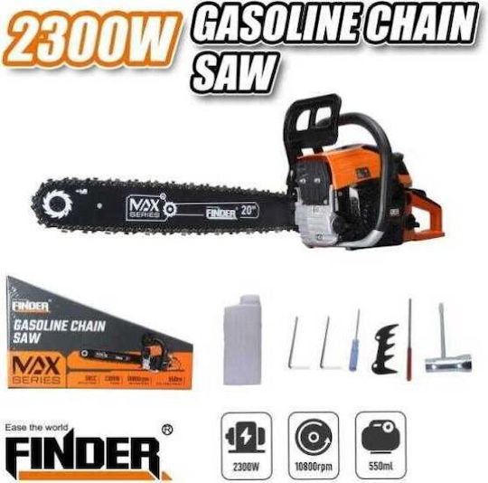 Finder Benzin-Kettensäge 6kg mit Schiene 50.8cm