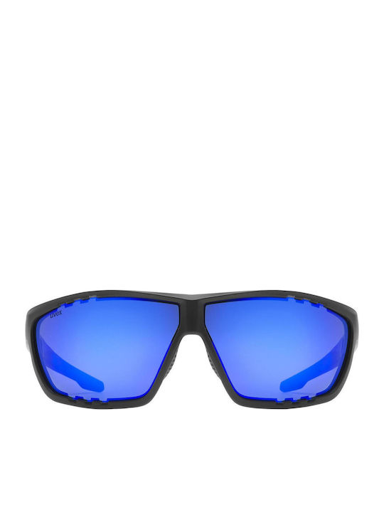 Uvex Sportstyle 706 Unisex Γυαλιά Ηλίου με Κοκκάλινο Σκελετό Black Mat Mirror Blue 5320062016