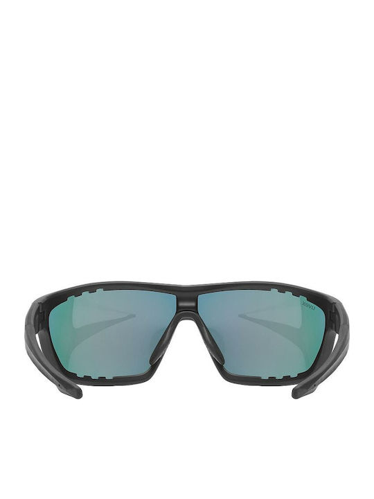 Uvex Sportstyle 706 Unisex Γυαλιά Ηλίου με Κοκκάλινο Σκελετό Black Mat Mirror Blue 5320062016