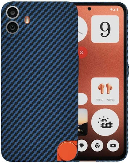 Carcasă Nothing Cmf Phone 1 Skyddar Innovation Textură Carbon Carbonite Fibershell Set Autocolant Cyan
