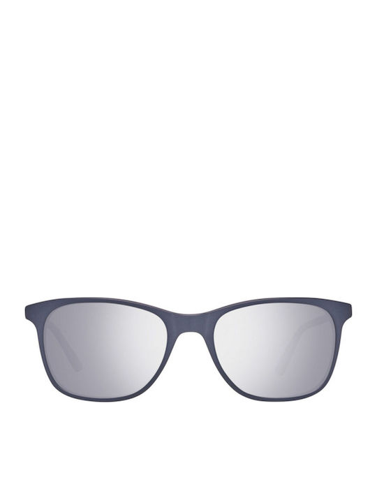 Helly Hansen Women's Sunglasses with Black Plastic Frame and Blue Mirror Lens HH5007-C03