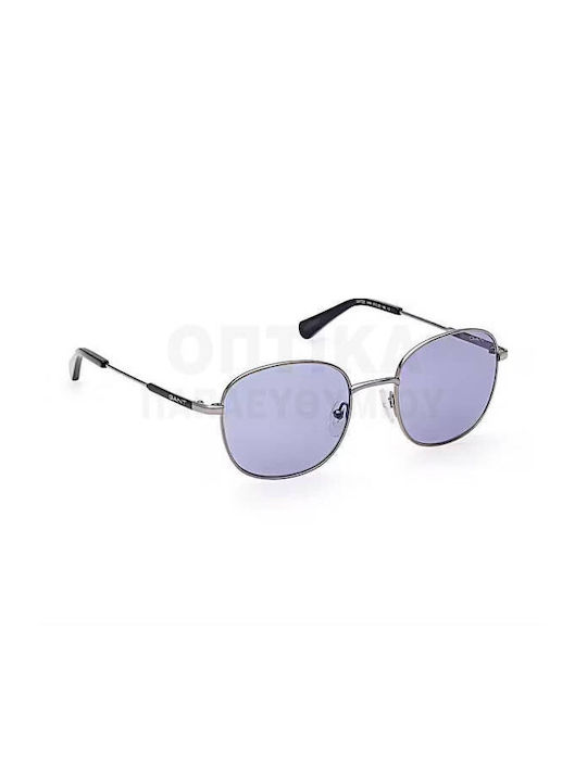 Gant Unisex Sunglasses with Gray Metal Frame and Light Blue Lens GA7222 14W