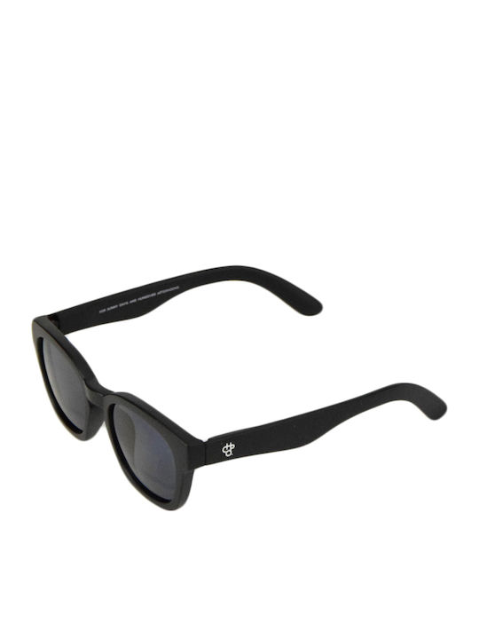 Chpo Vik Unisex Sunglasses with Black Plastic Frame and Black Lens 16132KK