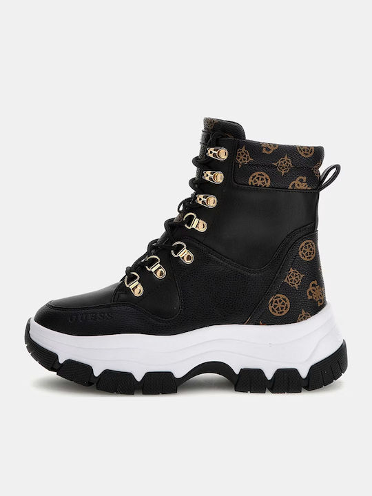 Damen Stiefeletten Schwarz FLFBLIFAL12-Maüß