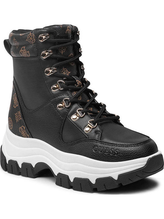 Damen Stiefeletten Schwarz FLFBLIFAL12-Maüß