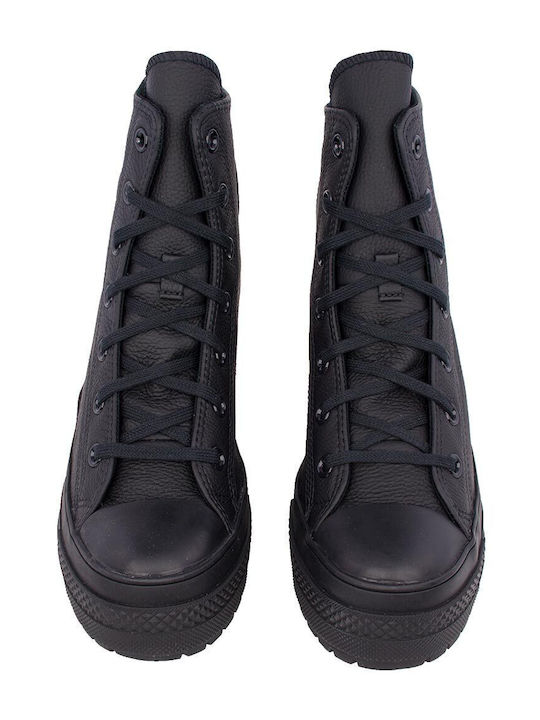 Chuck 70 De Luxe Ghete Dama Bocanci De Piele Cu Toc Înalt Negri
