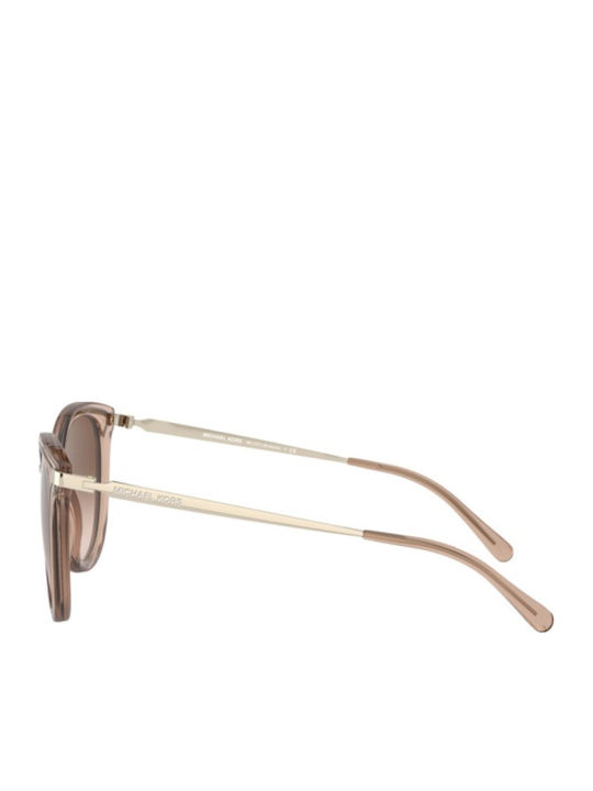 Michael Kors Brisbane Feminini Ochelari de soare cu Auriu Cadru și Maro Degrade Polarized Lentilă