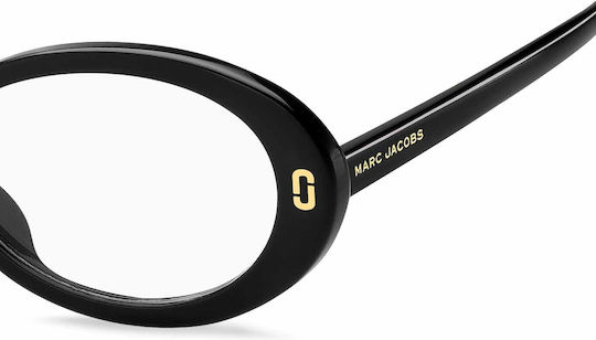 Marc Jacobs Metal Eyeglass Frame Black MJ 1132/G 807