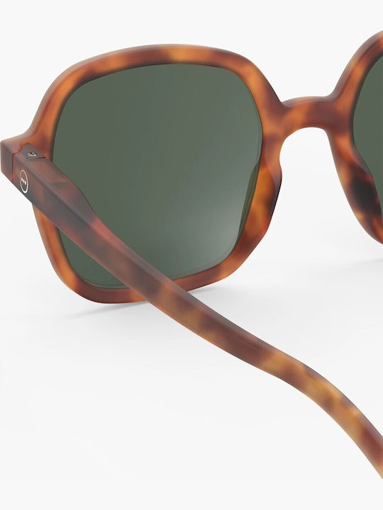Izipizi Unisex Sunglasses with Brown Plastic Frame and Brown Lens
