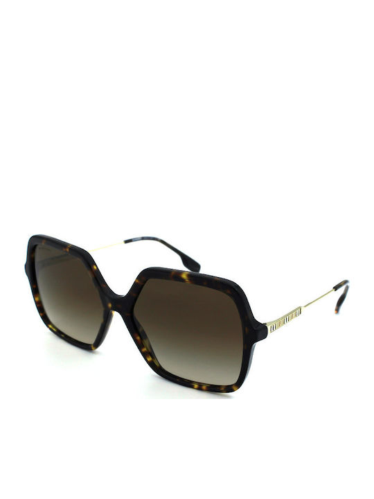 Burberry Isabella Women's Sunglasses with Brown Tartaruga Frame and Brown Gradient Lens BE4324 300213
