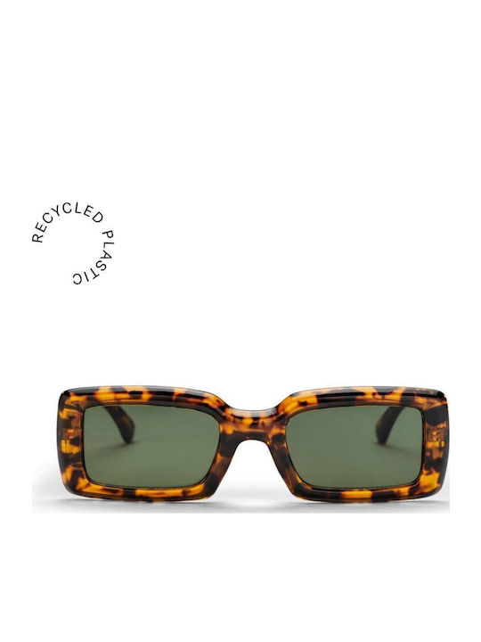 Chpo Unisex Sunglasses with Multicolour Plastic Frame and Green Lens 16134FB
