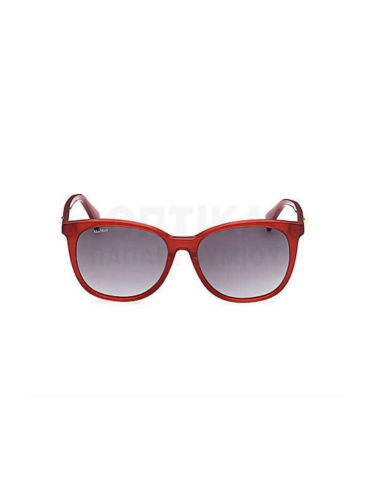 Max Mara Prism1 Unisex Sunglasses with Red Plastic Frame and Gray Gradient Lens MM 0022 66B