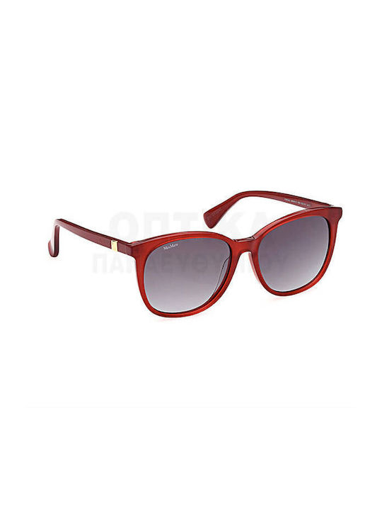 Max Mara Prism1 Unisex Sunglasses with Red Plastic Frame and Gray Gradient Lens MM 0022 66B