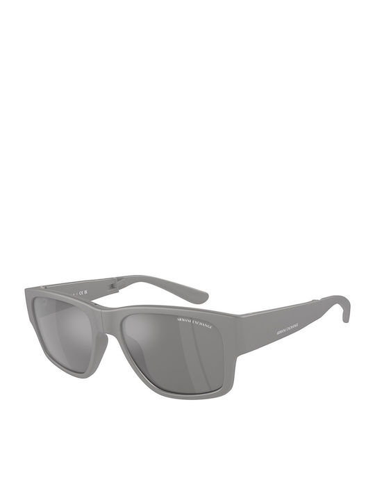 Armani Exchange Unisex Γυαλιά Ηλίου με Γκρι Κοκκάλινο Σκελετό και Γκρι Φακό AX4141SU 81806G