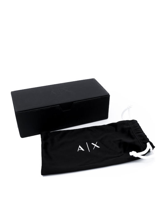 Armani Exchange Unisex Γυαλιά Ηλίου με Μαύρο Κοκκάλινο Σκελετό και Γκρι Φακό AX4145S 807873