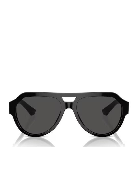 Dolce & Gabbana Мъжки Слънчеви Очила с Черна Пластмасова Рамка и Сиви Стъкла DG4466 501/87