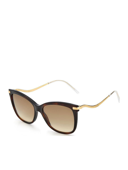 Jimmy Choo Steff/S Γυναικεία Γυαλιά Ηλίου με Καφέ Ταρταρούγα Σκελετό και Καφέ Ντεγκραντέ Φακό