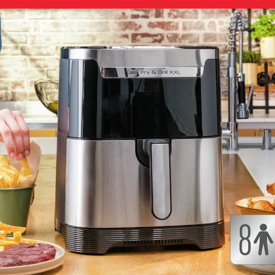Moulinex Easy Fry & Grill Heißluftfritteusen 6.5lt Silber