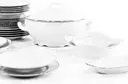 Emfasi Silver Porcelain Dinnerware Set 44pcs