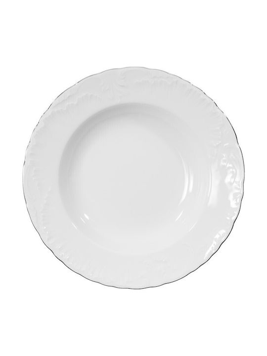 Emfasi Silver Porcelain Dinnerware Set 20pcs