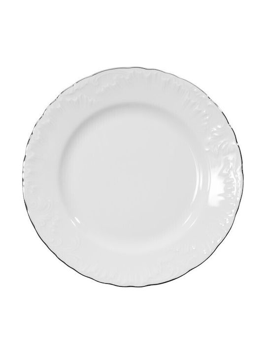 Emfasi Silver Porcelain Dinnerware Set 44pcs