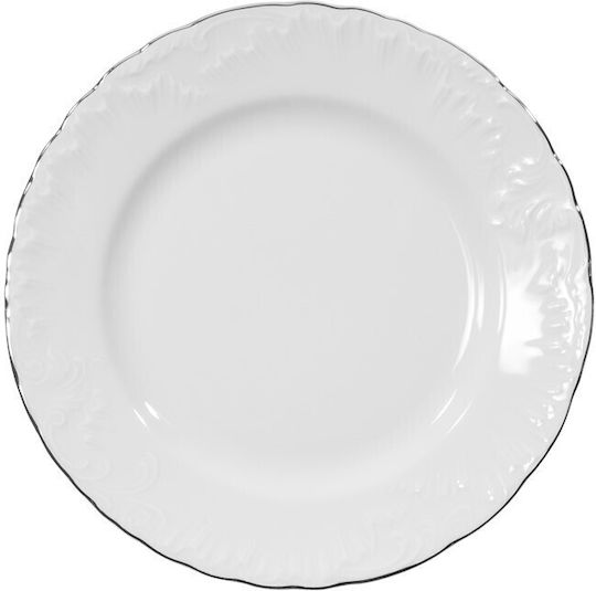 Emfasi Silver Porcelain Dinnerware Set 44pcs