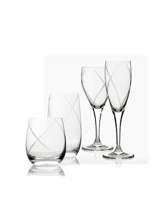 Rona Set of Glasses Champagne made of Crystal Stemmed 230ml 6pcs
