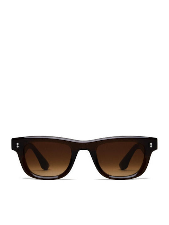 Chimi 08 Women's Sunglasses with Brown Plastic Frame and Brown Lens