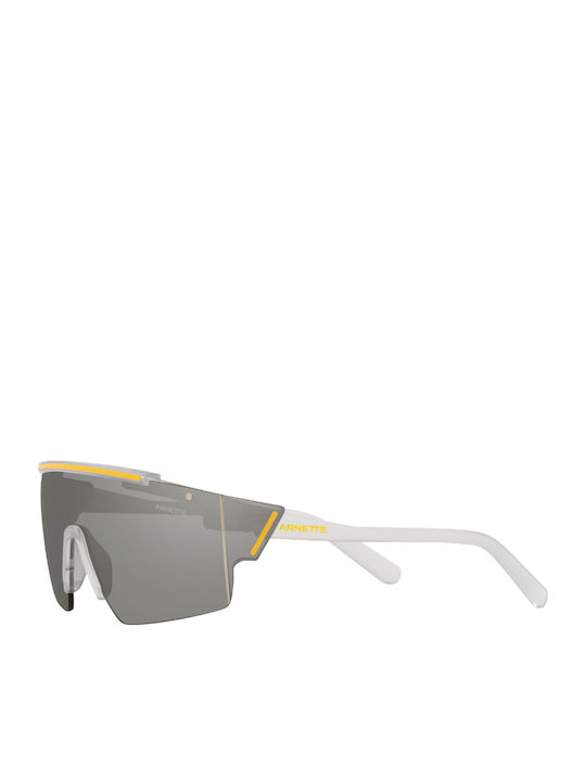 Arnette Deimos Unisex Sunglasses with Grey Horn-Rimmed Frame and Grey Mirror Lens AN4285 27616G
