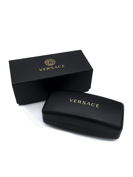 Versace Unisex Γυαλιά Ηλίου με Χρυσό Μεταλλικό Σκελετό και Γκρι Φακό
