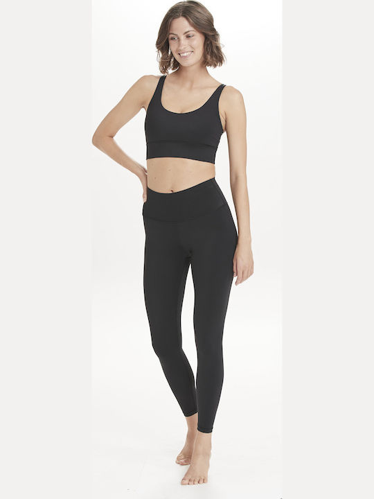 Women's Long Training Legging High Waisted Black