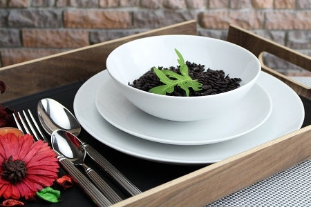 Emfasi Teller Suppe aus Porzellan Weiß mit Durchmesser 22cm 6Stück