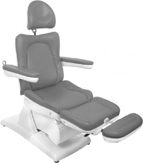 Beauty Chair Gray with Adjustable Height and Electric Lifting
