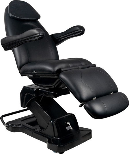 Beauty Chair with Adjustable Height Black