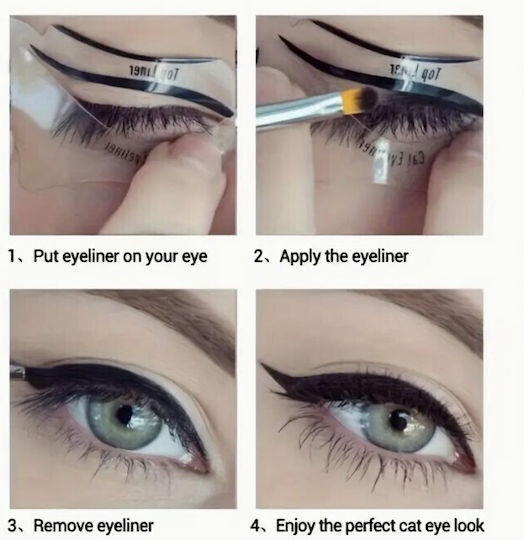 Stencil Eyeliner Cat 1 Pair