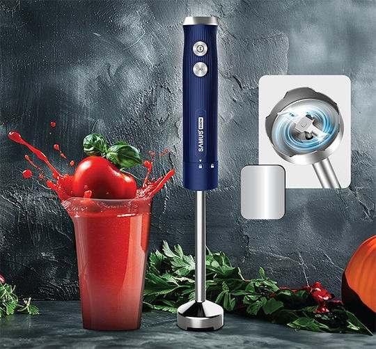 Samus SB800 Hand Blender With Stainless Steel Rod 800W Blue