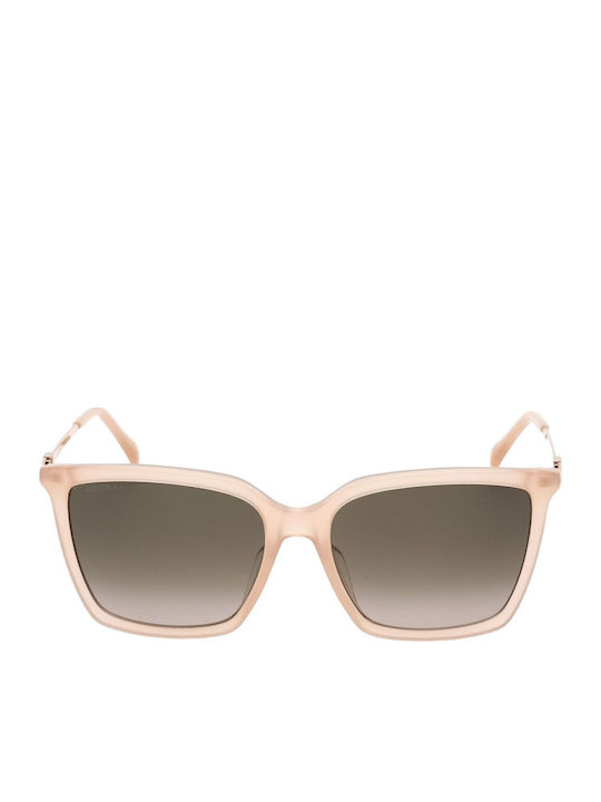Jimmy Choo Women's Sunglasses with Pink Frame and Brown Gradient Lens