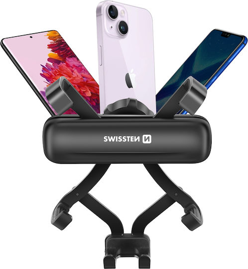 Swissten Car Smartphone Mount Air Vent Gravity Lock Rotatable 360° Black