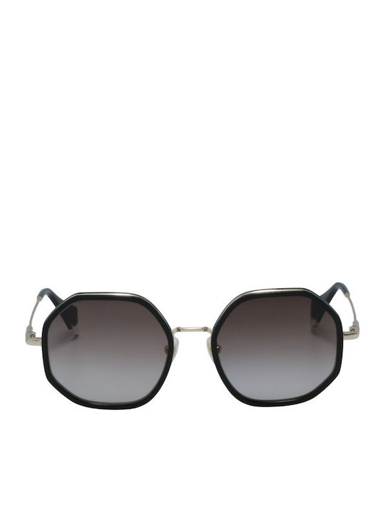Gigi Barcelona Nira Women's Sunglasses with Black Frame and Brown Gradient Lens 6691/1