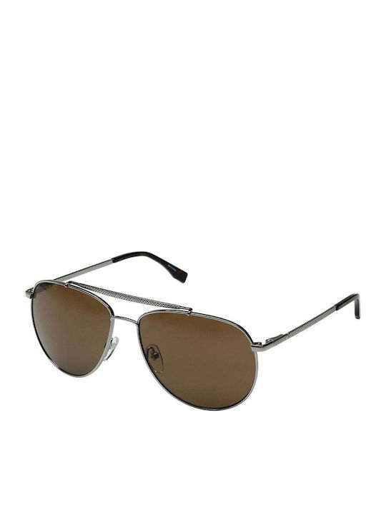 Lacoste Men's Sunglasses with Silver Metal Frame L177S-033
