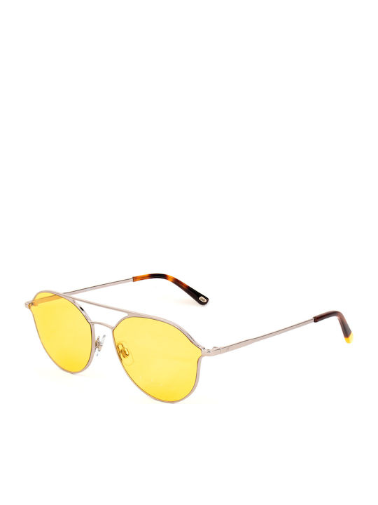 Web Unisex Sunglasses with Silver Metal Frame WE0208 14J