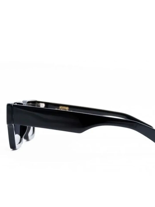 Kyme Unisex Ochelari de soare cu Negru Cadru și Negru Lentilă BOXY 01