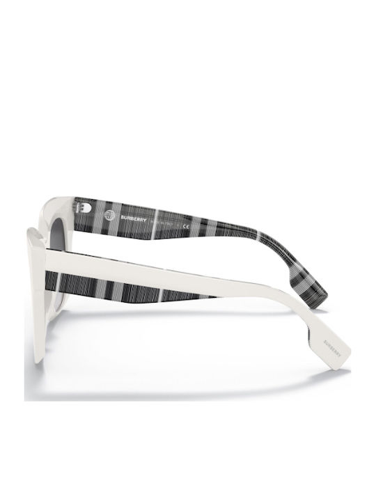 Burberry Kitty Women's Sunglasses with White Plastic Frame BE4364 39958G