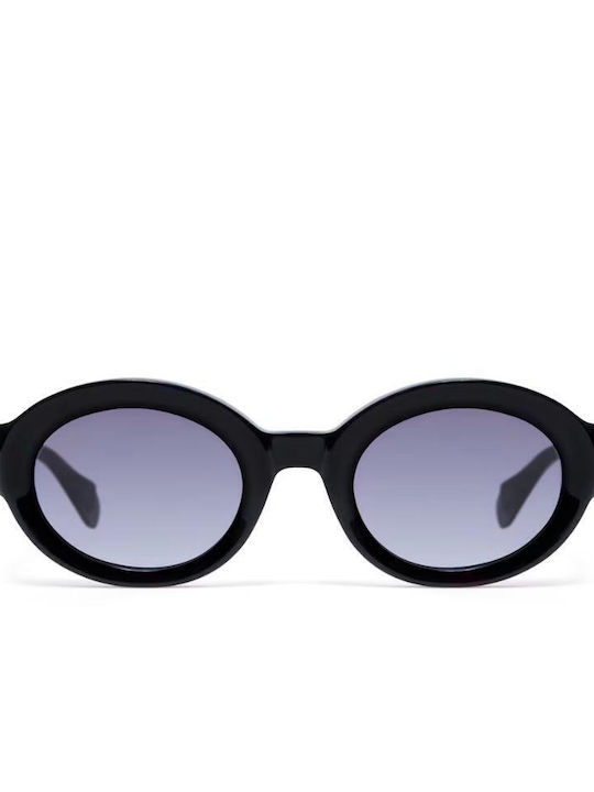 Gigi Barcelona Women's Sunglasses with Black Plastic Frame and Gray Gradient Lens 6867/1