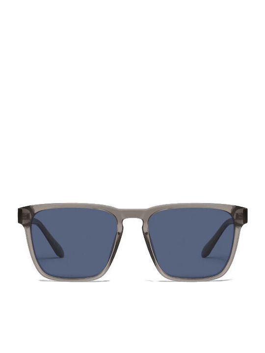 Quay Australia Unisex Γυαλιά Ηλίου με Γκρι Κοκκάλινο Σκελετό και Μπλε Polarized Φακό UNPLUGGED-GRY/NVYPOL