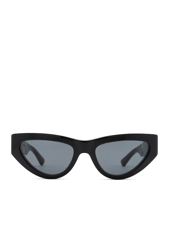 Bottega Veneta Women's Sunglasses with Black Plastic Frame and Gray Lens BV1176S 001
