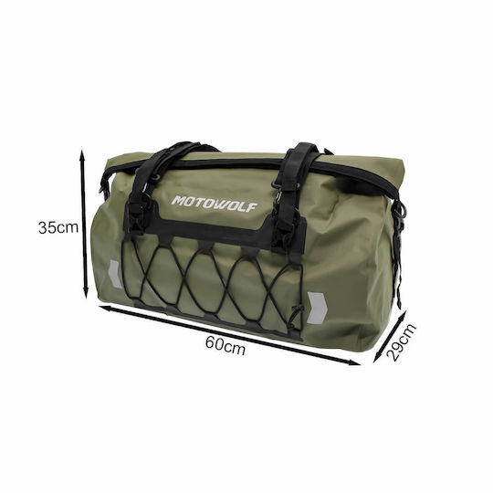 Motowolf Mb4gn66l Motorcycle Tail Bag Waterproof 66lt