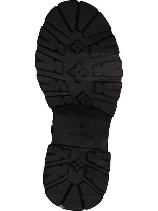 Ghete dama Biker Culoare Full Face Maro