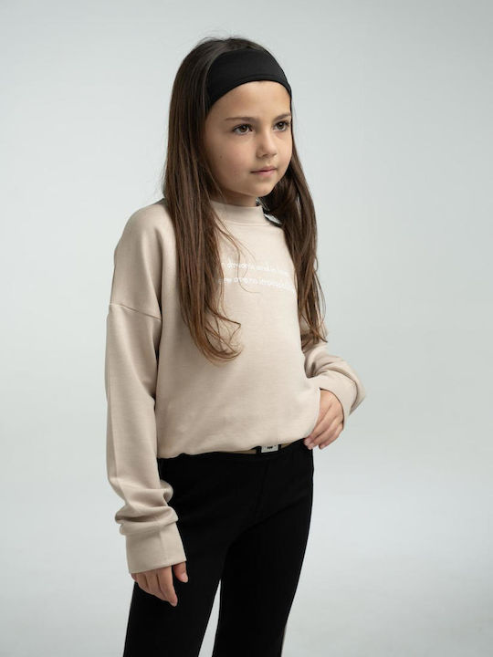 Kids' Set with Leggings Winter 2pcs Beige